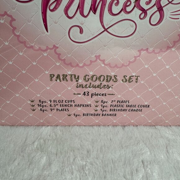 Princess Party In A Box 43 Pc Birthday Party Set For A Princess New Sealed Box - Picture 2 of 4